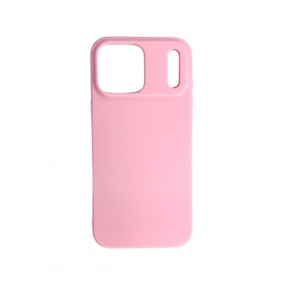Oem Θήκη Σιλικόνης Matt 1,5 mm Για Apple iPhone 17 Pro Max 5G 6,9" Ροζ