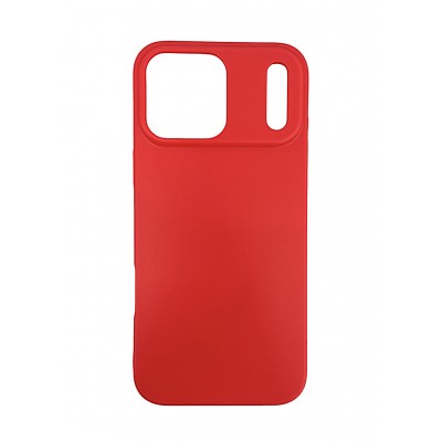 Oem Θήκη Σιλικόνης Matt 1,5 mm Για Apple iPhone 17 Pro Max 5G 6,9" Κόκκινο