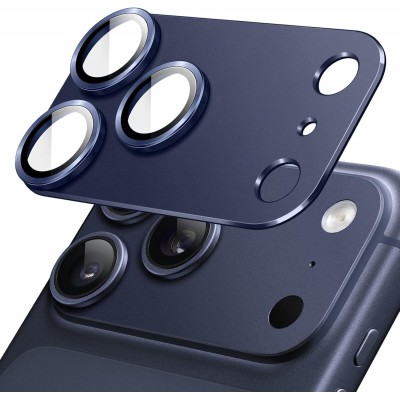 Oem Μεταλλική Προστασία Κάμερας Για Apple iPhone 18 Pro Max 5G 6,9" Σκούρο - Μπλε
