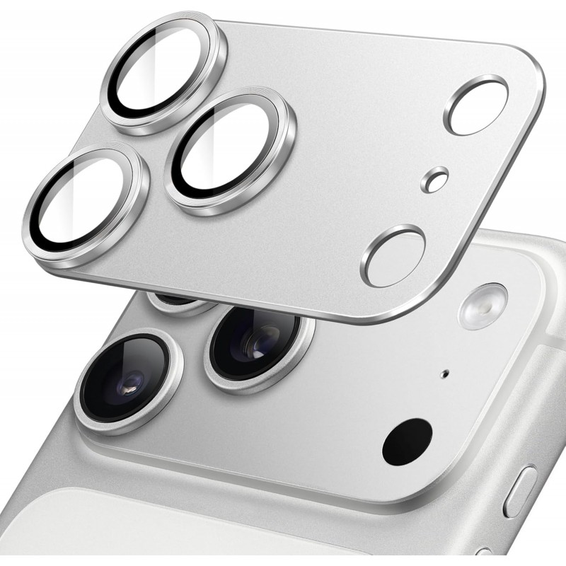 Oem Μεταλλική Προστασία Κάμερας Για Apple iPhone 18 Pro 5G 6,3" Ασημί
