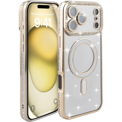 Oem Θήκη Back Cover Electro Magsafe Bling Για Apple iPhone 18 Pro 5G 6,3" Χρυσό