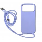 Oem Cord Silicone Μωβ Θήκη Για Apple iPhone 17 Pro 5G 6,3" Με Λουρί Μωβ