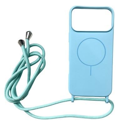 Oem Cord Silicone Τιρκουάζ Θήκη Με Magsafe Για Apple iPhone 17 Air 5G 6,6" Με Λουρί Τιρκουάζ