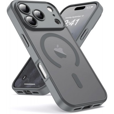 Oem Θήκη Back Cover Electro Magsafe Ημιδιαφανή Για Apple iPhone 18 Pro Max 5G 6,9" Γκρι (Κλειστή Κάμερα)