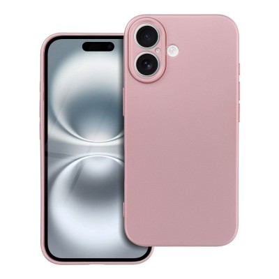 Oem Θήκη Σιλικόνης Soft 2.0 mm Για Apple iPhone 17 5G 6,3" Metallic Ροζ - Χρυσό