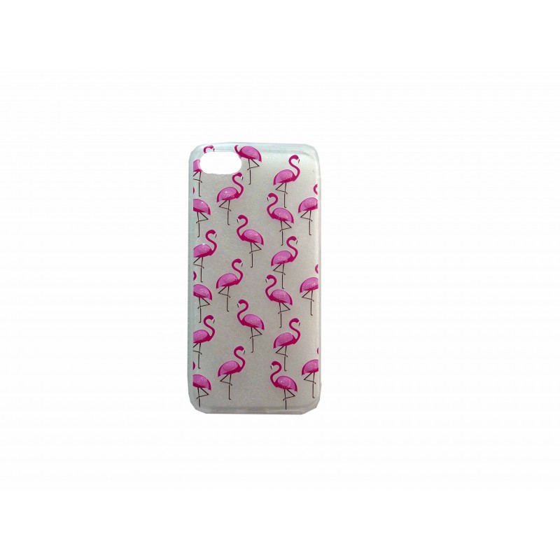 OEM Θήκη Σιλικόνης Διάφανη Με Σχέδιο Flamingo Για Apple iPhone 7 / 8 Plus  Σχέδια