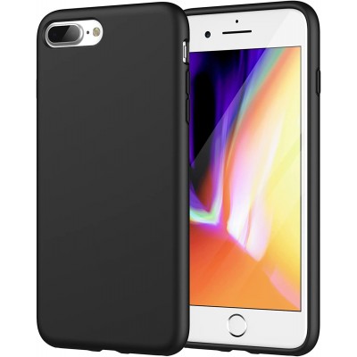 Oem Θήκη Σιλικόνης Matt 1,2 mm Για Apple iPhone 7 / 8 Plus  Μαύρο