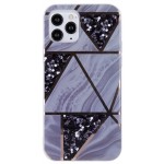 Oem Θήκη Σιλικόνης Geometric Marmur Case Για Apple iPhone 13 6.1''  Μωβ