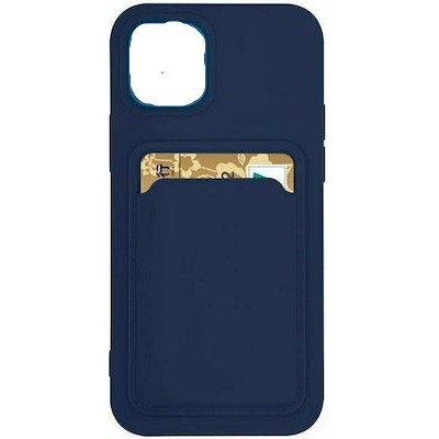 Oem Θήκη Σιλικόνης Με Υποδοχή Κάρτας Για Apple iPhone 11 Pro Max  Μπλε