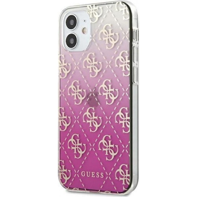 Guess GUHCP12SPCU4GGPI Για Apple iPhone 12 / 12 Pro 6.1"pink hardcase 4G Gradient