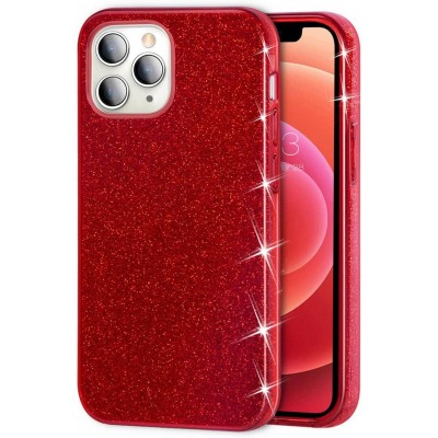  Oem Θήκη Shining Χρυσόσκονη Για Apple iPhone 11 Pro Κόκκινο