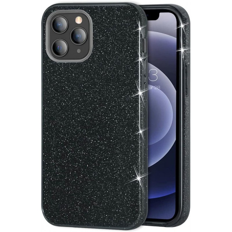 Oem Θήκη Shining Χρυσόσκονη Για Apple iPhone 11 Pro Μαύρο
