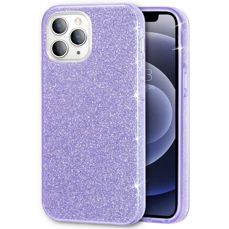 Oem Θήκη Shining Χρυσόσκονη Για Apple iPhone 11 Pro Max  Μωβ