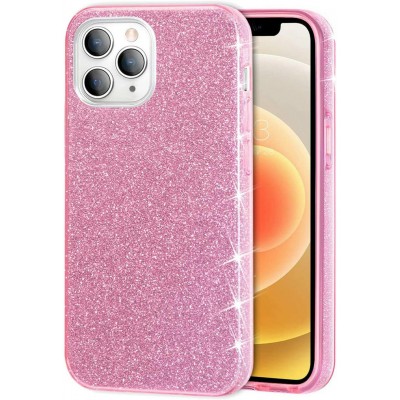 Oem Θήκη Shining Χρυσόσκονη Για Apple iPhone 11 Pro Max Ροζ