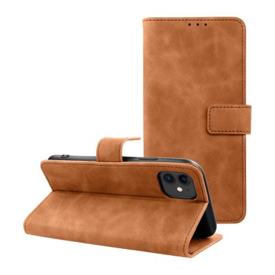 Forcell Tender Θήκη Βιβλίο Για Apple iPhone 11 Ανοιχτό Καφέ