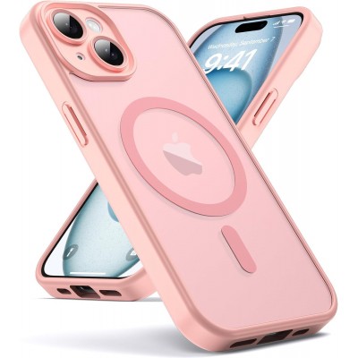 Oem Θήκη Back Cover Electro Magsafe Ημιδιαφανή Για Apple iPhone 13 6.1'' Ροζ