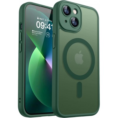 Oem Θήκη Back Cover Electro Magsafe Ημιδιαφανή Για Apple iPhone 13 6.1'' Σκούρο - Πράσινο
