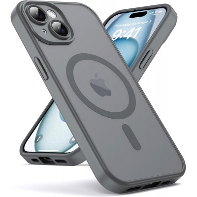 Oem Θήκη Back Cover Electro Magsafe Ημιδιαφανή Για Apple iPhone 13 6.1'' Γκρι