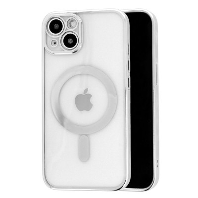 Oem Θήκη Back Cover Electro Magsafe Για Apple iPhone 11 Pro Max Ασημί