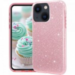 Oem Θήκη Shining Χρυσόσκονη Για Apple iPhone 13 Mini 5.4" Ροζ