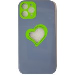 Oem Soft Case Gel TPU Cover 2.0mm  Good Luck  Καρδιά Για Apple iPhone 11 Pro Max  Μπλε-Γκρι