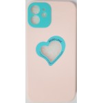 Oem Soft Case Gel TPU Cover 2.0mm  Good Luck  Καρδιά Για Apple iPhone 12 6.1''  Ροζ