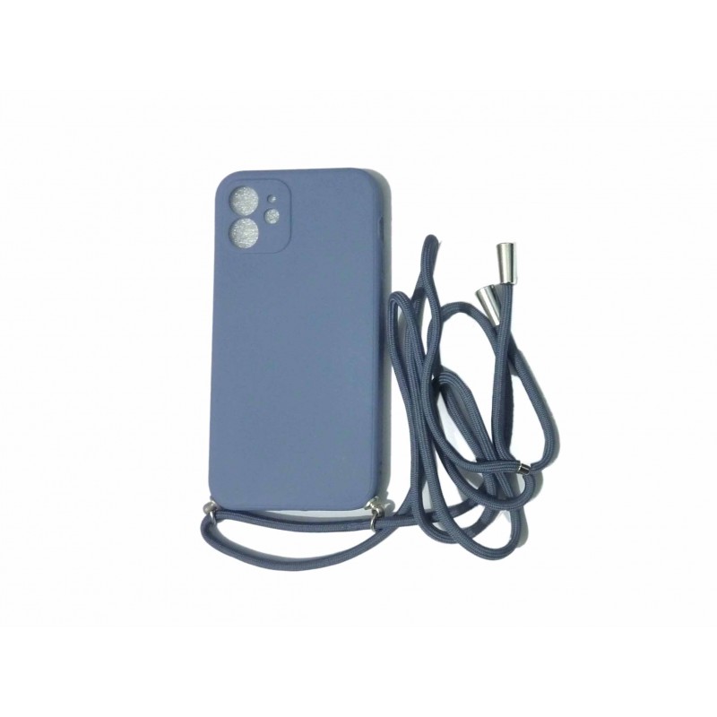 Oem  Cord Silicone  Μπλε Για Apple iPhone 12 6.1'' Με Λουρί Μπλε