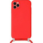 Oem Cord Silicone  Κόκκινη Για Apple iPhone 12 6.1''  Με Λουρί Κόκκινο