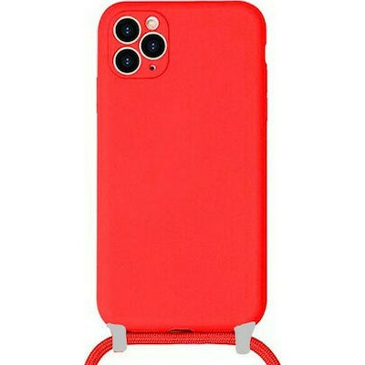 Oem Cord Silicone  Κόκκινη Για Apple iPhone 12 6.1''  Με Λουρί Κόκκινο