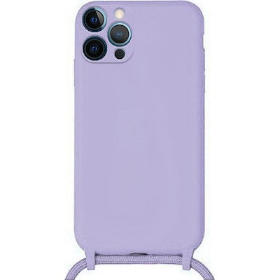 Oem Cord Silicone    Μωβ Για Apple iPhone 12 Pro 6,1'' Με Λουρί Μωβ