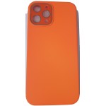 Oem Soft Matt Case Gel Tpu 3.0mm Με Προστασία Κάμερας Για Apple iPhone 12 Pro Max 6,7''  Πορτοκαλί