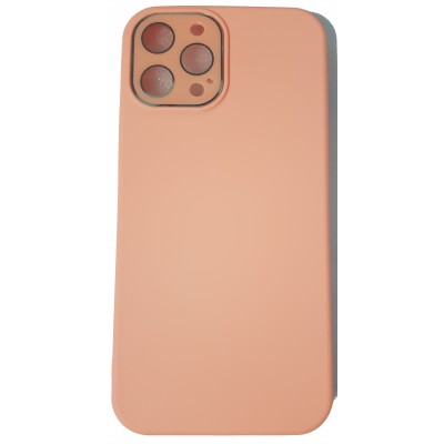 Oem Soft Matt Case Gel Tpu 3.0mm Με Προστασία Κάμερας Για Apple iPhone 12 Pro Max 6,7''  Κοραλλί