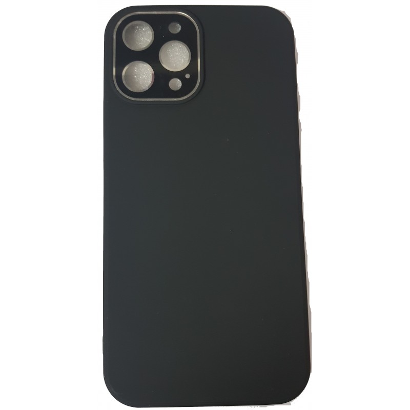 Oem Soft Matt Case Gel Tpu 3.0mm Με Προστασία Κάμερας Για Apple iPhone 12 Pro Max 6,7''  Μαύρο