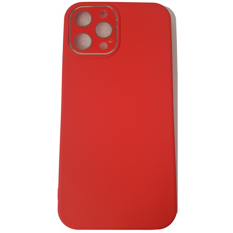 Oem Soft Matt Case Gel Tpu 3.0mm Με Προστασία Κάμερας Για Apple iPhone 11 Pro Max  Κόκκινο