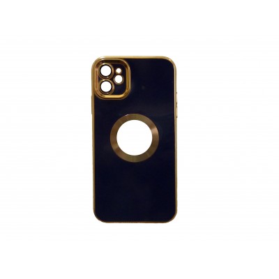 Oem Θήκη Back Cover Golden Luxury Magsafe 3,5 mm Box Για Apple iPhone 12 / 12 Pro 6,1'' Σκούρο - Μπλε