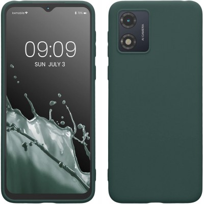 Oem Θήκη Σιλικόνης Matt 1,5 mm Για Motorola Moto E13 Σκούρο - Πράσινο