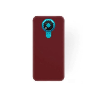 Oem Θήκη Σιλικόνης Matt 1,2 mm Για Nokia 3.4  Μπορντό