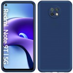 Oem Θήκη Σιλικόνης Matt 1,2 mm Για Xiaomi Redmi Note 9 5G / Note 9T Σκούρο Μπλε