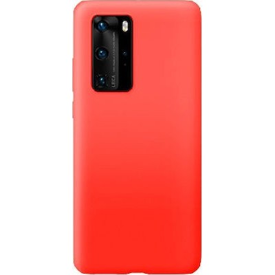 Oem Θήκη Σιλικόνης Matt 1,2 mm Για Huawei P40   Κόκκινο