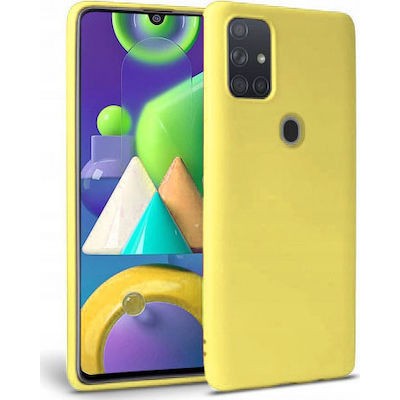 Oem Θήκη Σιλικόνης Matt 1,2 mm Για Realme 7i / C12 / C15  Κίτρινο