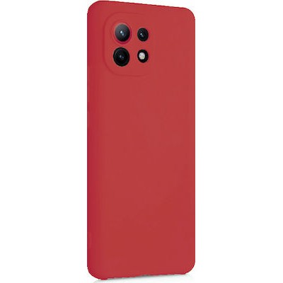 Oem Θήκη Σιλικόνης Matt 1,2 mm Για Xiaomi Mi 11 Lite 4G / 5G  Κόκκινο