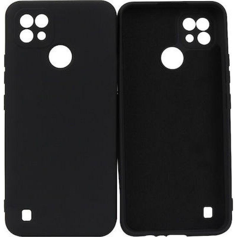 Oem Θήκη Σιλικόνης Matt 1,2 mm Για Realme C21 - C20  Μαύρο
