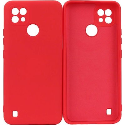 Oem Θήκη Σιλικόνης Matt 1,2 mm Για Realme C21 - C20  Κόκκινο