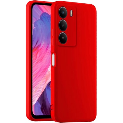 Oem Θήκη Σιλικόνης Matt 1,5 mm Για Realme 14X 5G Κόκκινο