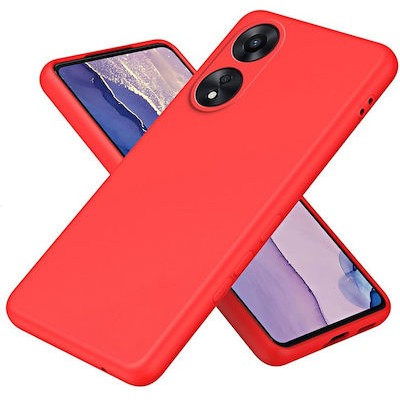 Oem Θήκη Σιλικόνης Matt 1,5 mm Για Realme C67 4G Κόκκινο