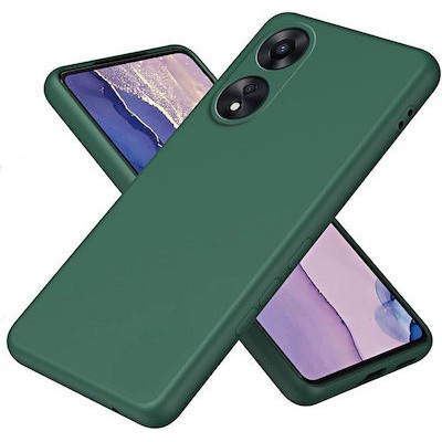 Oem Θήκη Σιλικόνης Matt 1,5 mm Για Realme C67 4G Σκούρο - Πράσινο