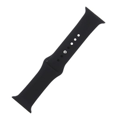 Oem Universal Λουράκι Σιλικόνης  Συμβατό Με  Apple Watch 38 / 40 / 41 mm Μαύρο