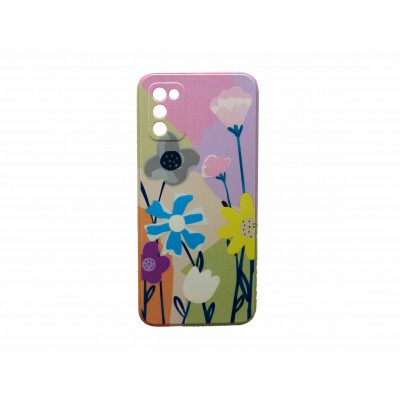 Oem Back Cover Σιλικόνης Με Σχέδιο Flower 4 Για Samsung Galaxy A02s / M02s / F02s 