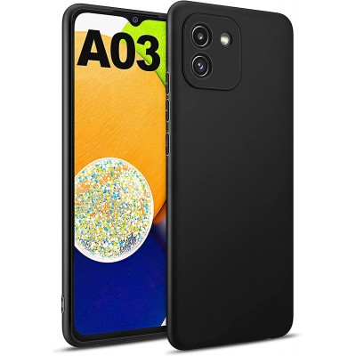 Oem Back Cover Silicone Soft 2,0mm Για Samsung Galaxy A03 Μαύρο