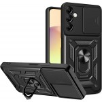 Oem Θήκη Slide Armor Back Cover Για Samsung Galaxy A55 5G Με Προστασία Κάμερας Μαύρο